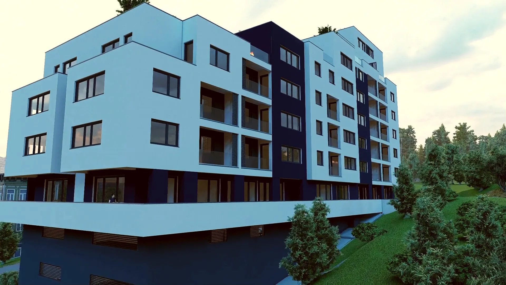 BlueDreams Grbavica – prikaz stambeno-poslovnog objekta